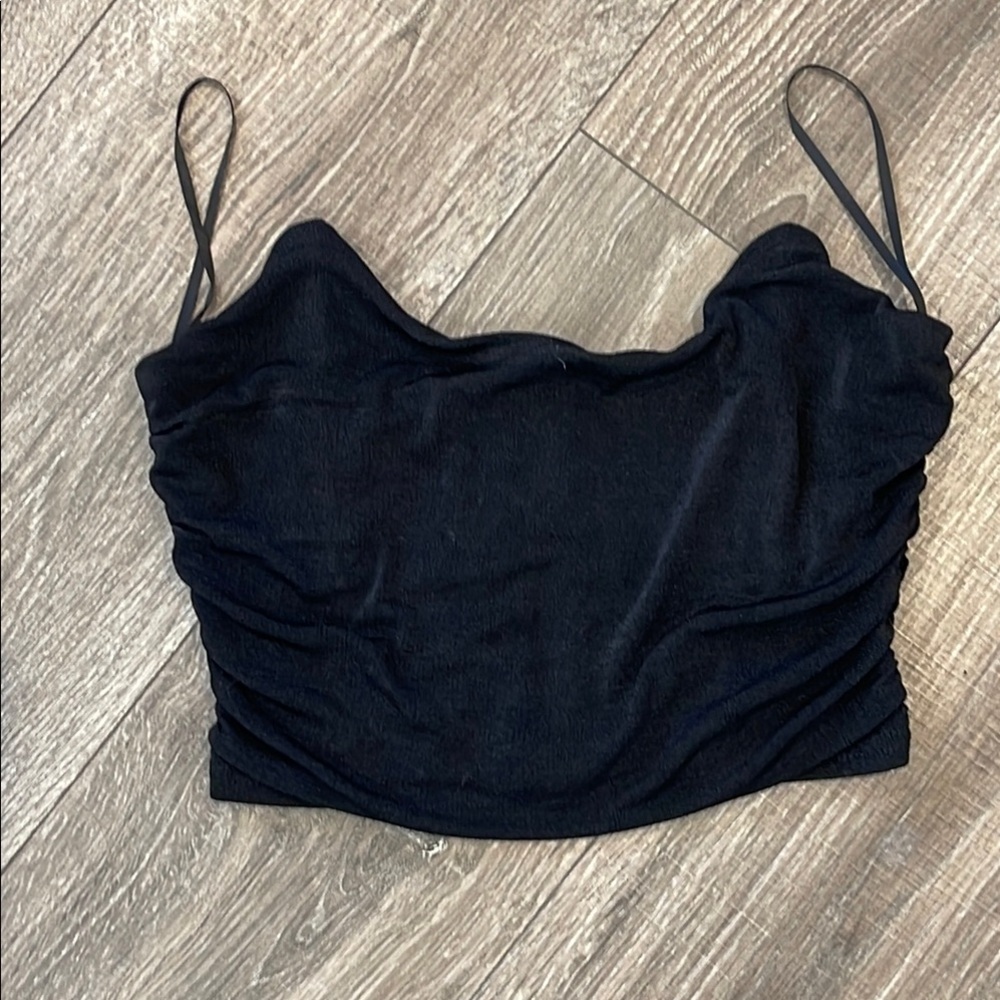Black Women's strapless Top size small